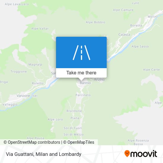 Via Guattani map