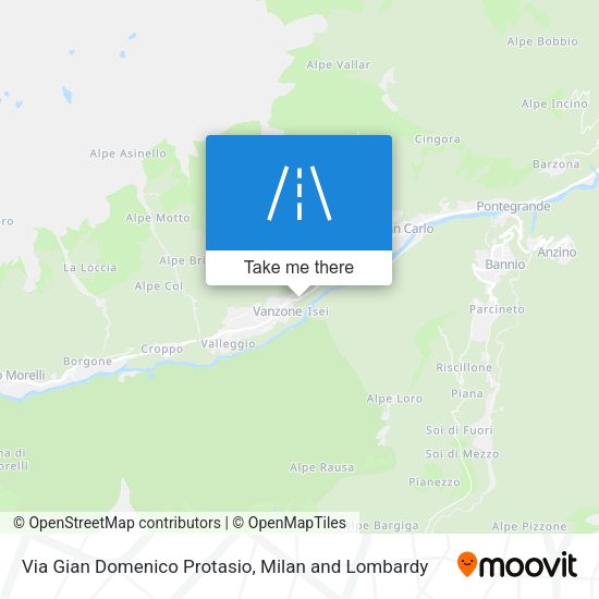 Via Gian Domenico Protasio map