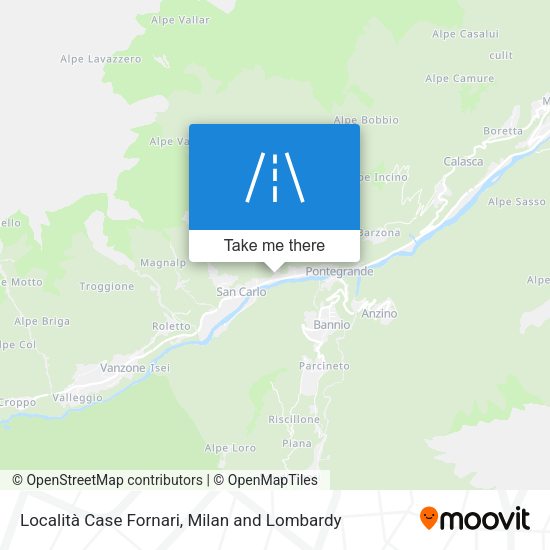 Località Case Fornari map