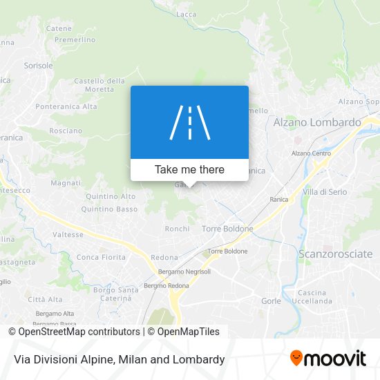 Via Divisioni Alpine map