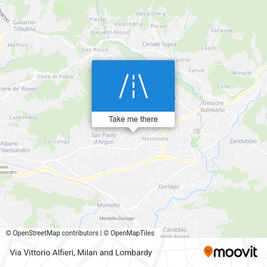 Via Vittorio Alfieri map