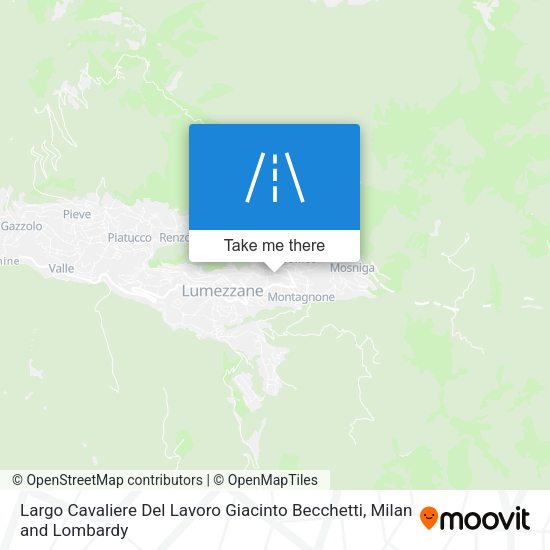 Largo Cavaliere Del Lavoro Giacinto Becchetti map