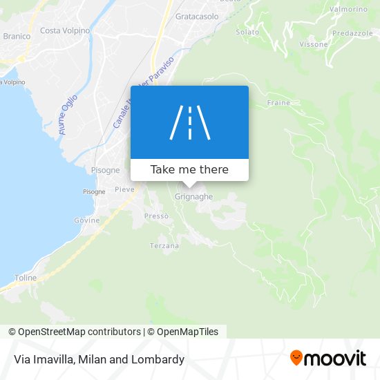 Via Imavilla map