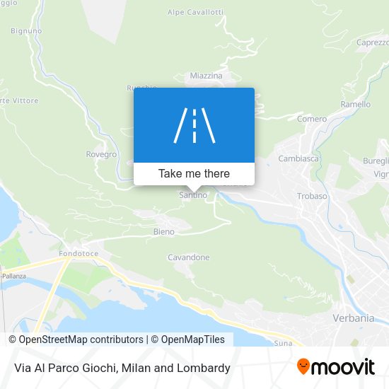 Via Al Parco Giochi map