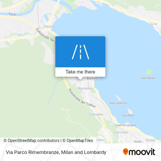 Via Parco Rimembranze map
