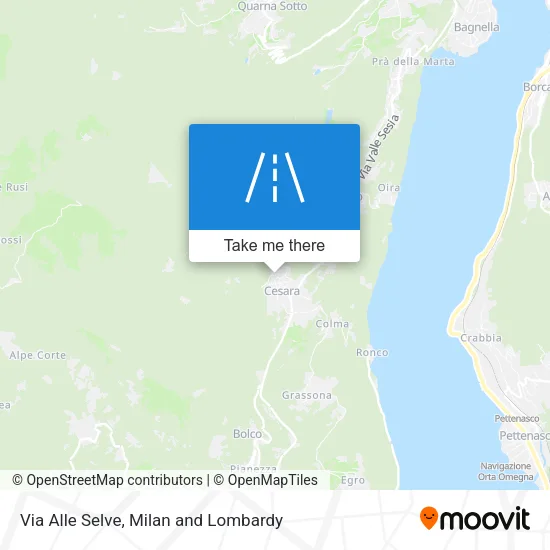 Via Alle Selve map