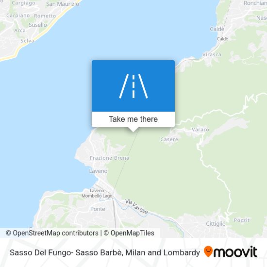 Sasso Del Fungo- Sasso Barbè map