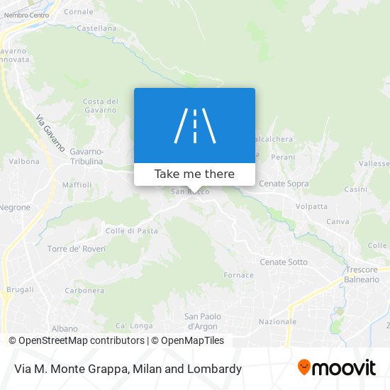 Via M. Monte Grappa map