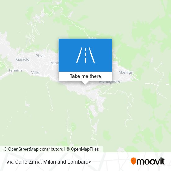 Via Carlo Zima map