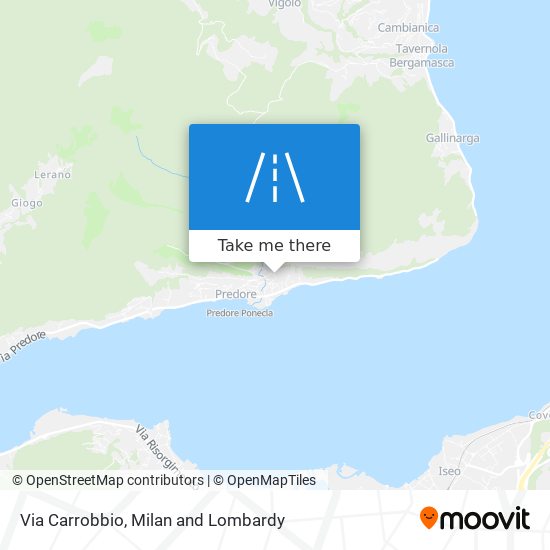 Via Carrobbio map