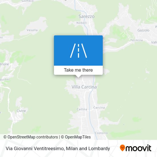 Via Giovanni Ventitreesimo map