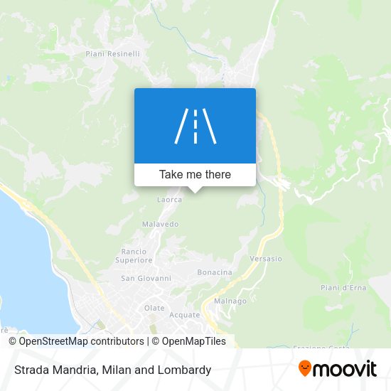 Strada Mandria map