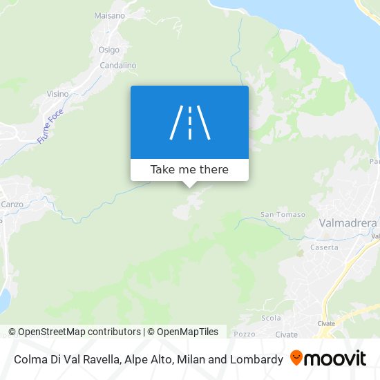 Colma Di Val Ravella, Alpe Alto map