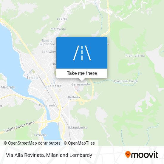 Via Alla Rovinata map