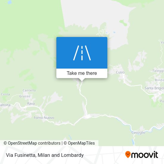 Via Fusinetta map