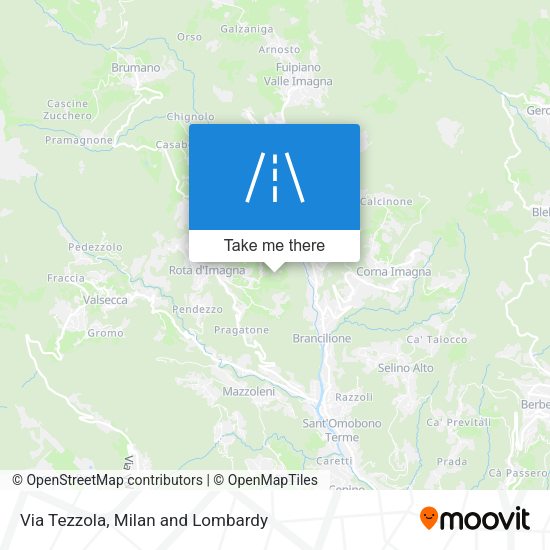 Via Tezzola map