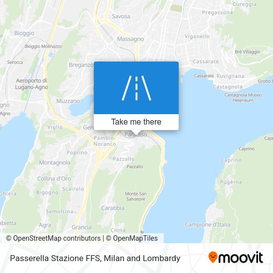 Passerella Stazione FFS map