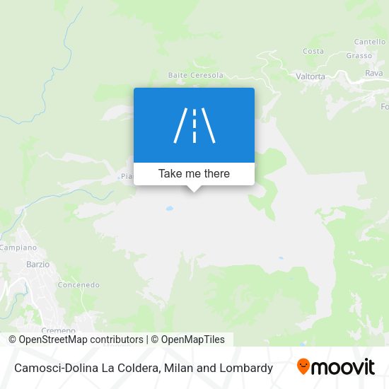Camosci-Dolina La Coldera map