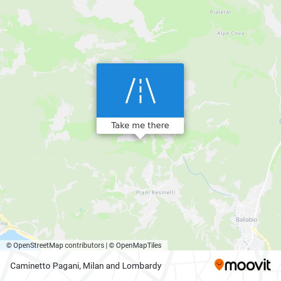 Caminetto Pagani map