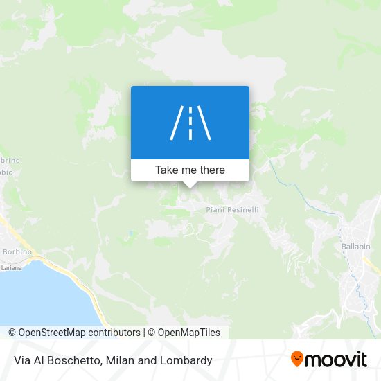 Via Al Boschetto map