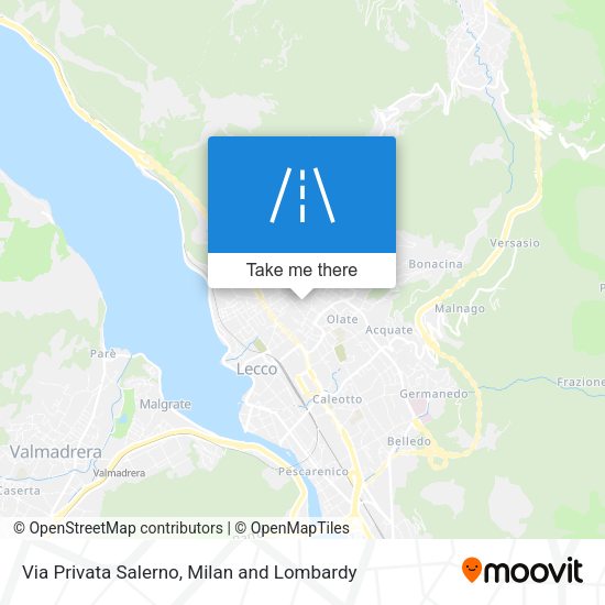 Via Privata Salerno map