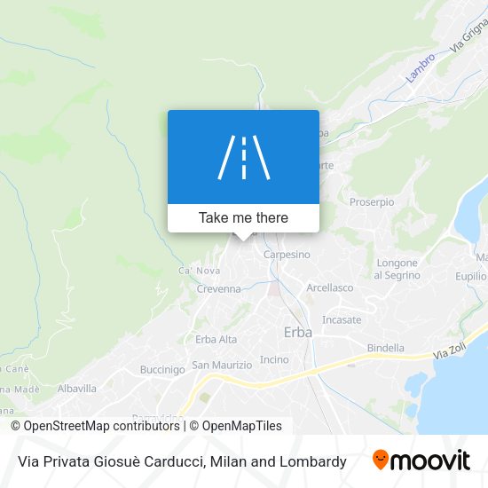 Via Privata Giosuè Carducci map