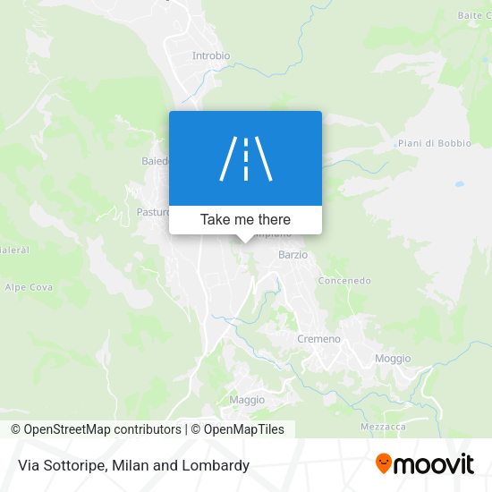 Via Sottoripe map