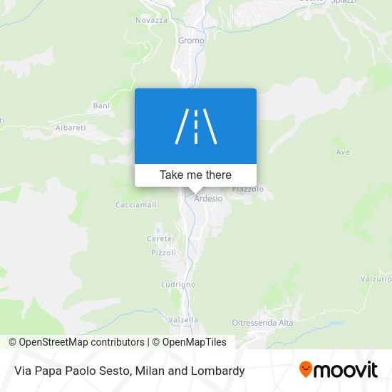 Via Papa Paolo Sesto map