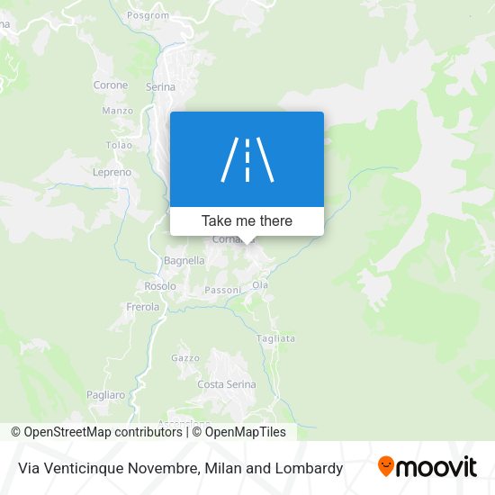 Via Venticinque Novembre map