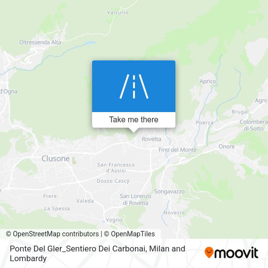 Ponte Del Gler_Sentiero Dei Carbonai map