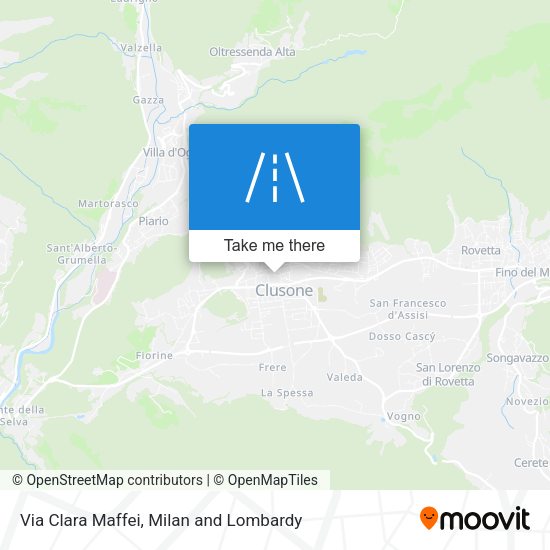 Via Clara Maffei map