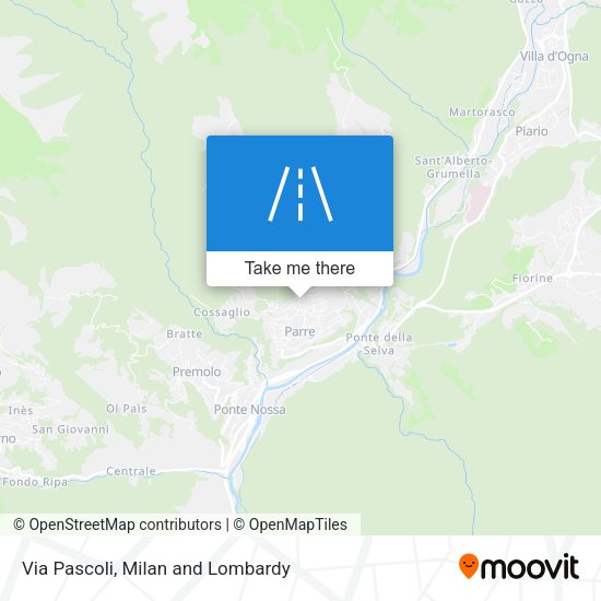 Via Pascoli map
