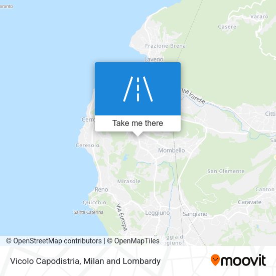 Vicolo Capodistria map