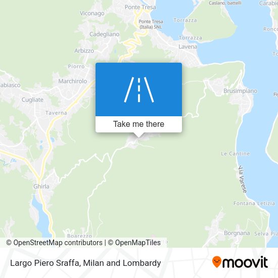 Largo Piero Sraffa map