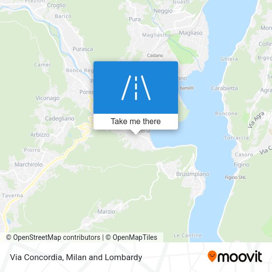 Via Concordia map