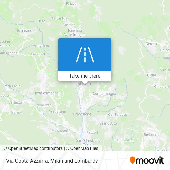 Via Costa Azzurra map