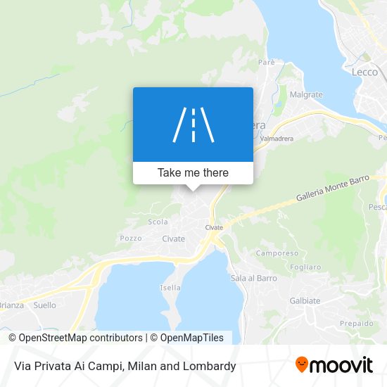Via Privata Ai Campi map