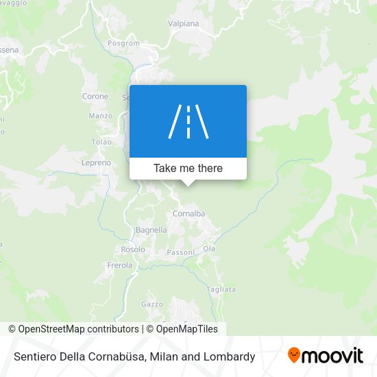 Sentiero Della Cornabüsa map
