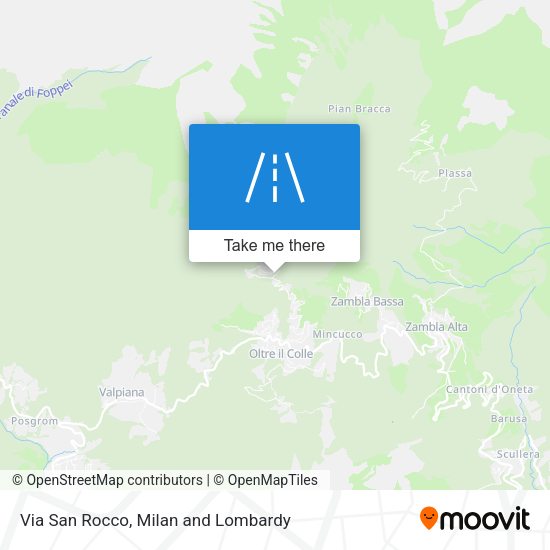 Via San Rocco map