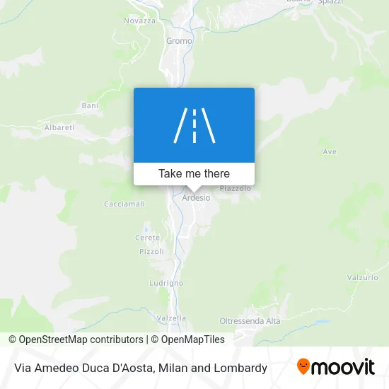 Via Amedeo Duca D'Aosta map