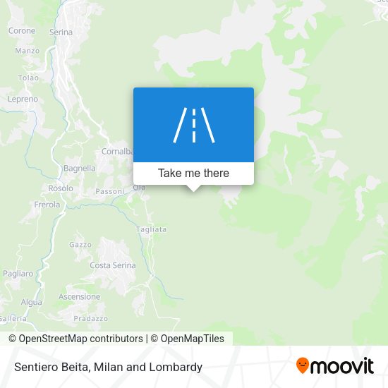 Sentiero Beita map