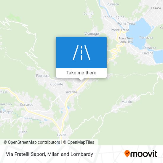 Via Fratelli Sapori map