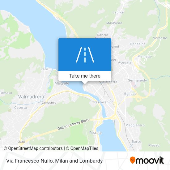 Via Francesco Nullo map