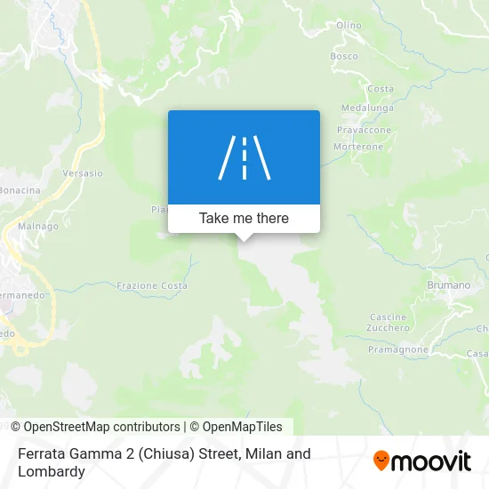 Ferrata Gamma 2 (Chiusa) Street map