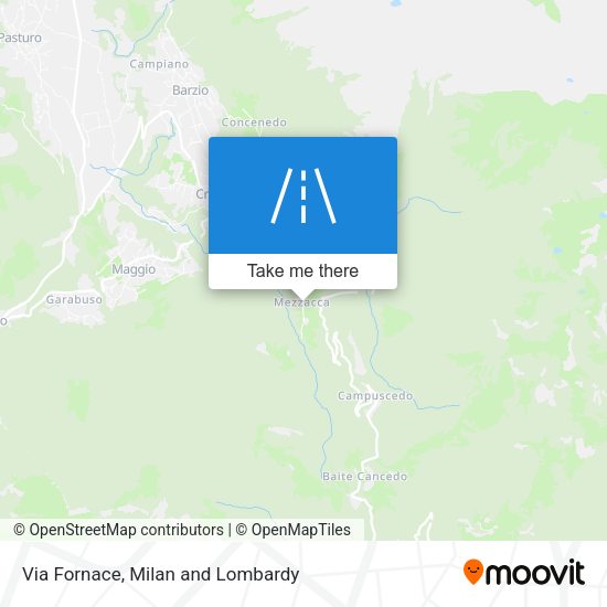 Via Fornace map