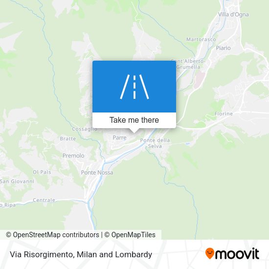 Via Risorgimento map