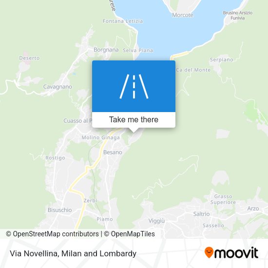 Via Novellina map