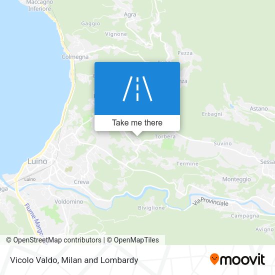 Vicolo Valdo map