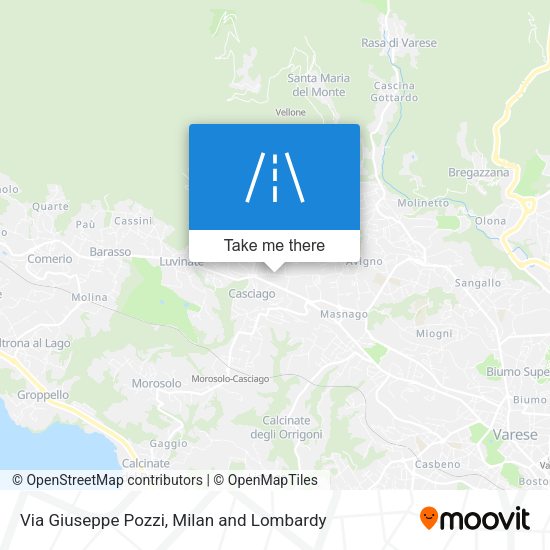 Via Giuseppe Pozzi map