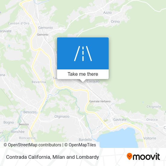 Contrada California map